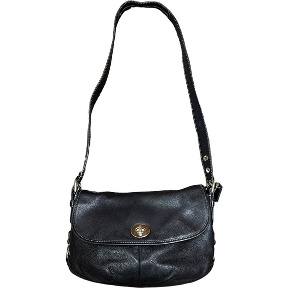 Coach Handbags - Coach Legacy Black Leather Convertible Purse